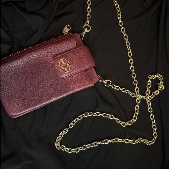 Radley London Deep Red Crossbody Bag with Gold Chain - Picture 4 of 4